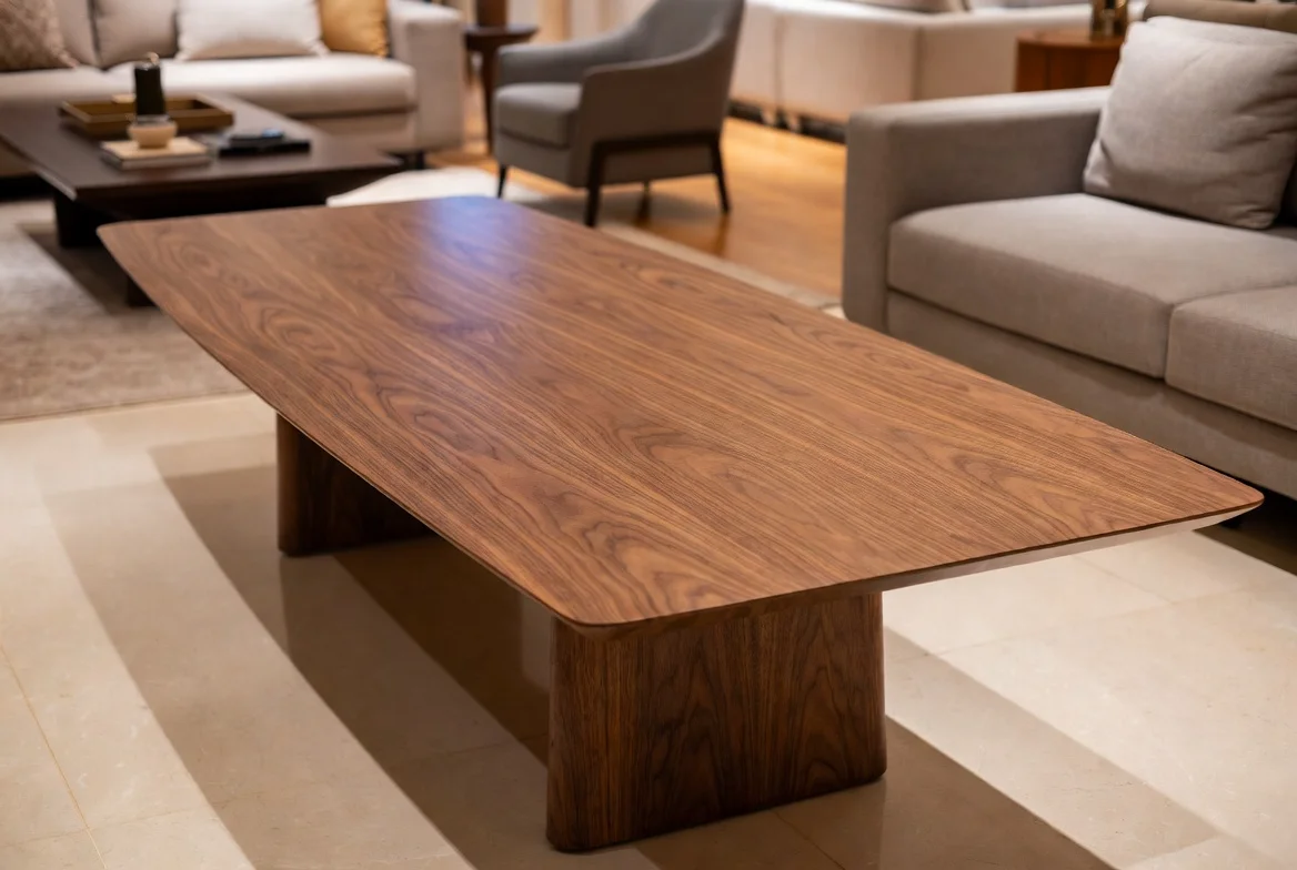 Mesa de centro em sala de estar